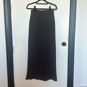 NWT Giorgio Armani Brown Silk Maxi Skirt size Italian 36
